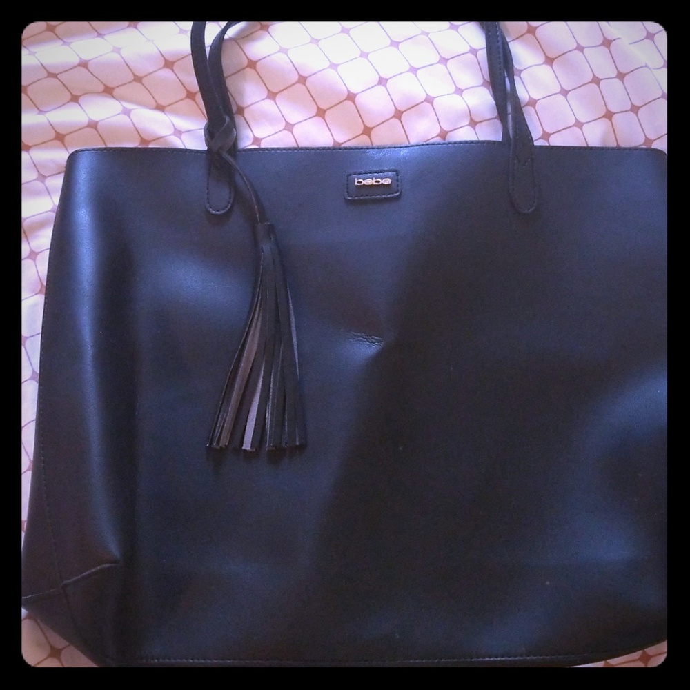 Bebe leather tote bag